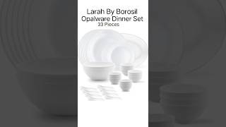 Larah By Borosil Opalware Dinner Set [upl. by Gorlicki]