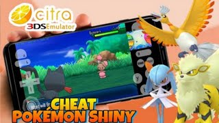 CITRA MMJ ANDROID  APRENDA USAR CHEAT POKEMON SHINY [upl. by Einaled568]