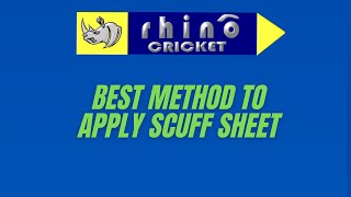 Cricket Bat  The best method to apply scuff sheet [upl. by Drape]