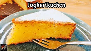 Schneller Joghurtkuchen fluffiger und saftiger Tassenkuchen Ein Blitzkuchen in der Springform [upl. by Ettesil]