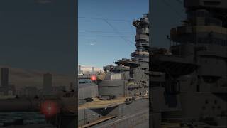 Acorazado japones de la WWII acosado por buque frances No Real naval buque warthunder [upl. by Elie]