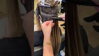 How to install U Tip Hair Extensionshairstyle ugeathair hairextensions hair tiphair [upl. by Rogers10]