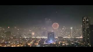 New Years Day 2024 Midnight in Makati Manila Philippines [upl. by Elegna]