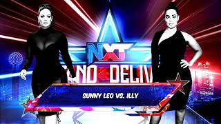 WWE Title NXT Stand amp Deliver Womens Match Twins Wrestling Sunny Leo vs Illy nxtstandanddeliver [upl. by Farny]