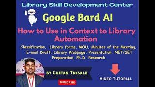 Google Bard AI  How to Use In Context to Library Automation [upl. by Koerner159]