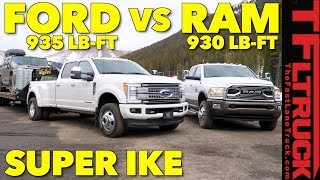 2018 Ram 3500 HD vs Ford F350 vs Worlds Toughest XXL Towing Test [upl. by Alitta]