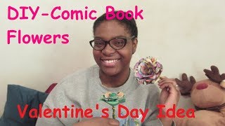 DIY Comic Book Flowers [upl. by Elene]