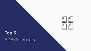 Top 5 PDF Converters [upl. by Nojel502]