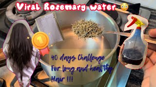 Rosemary Spray 40 Day Challenge For Long  Healthy and Shiny Hair   viral [upl. by Kciredec]