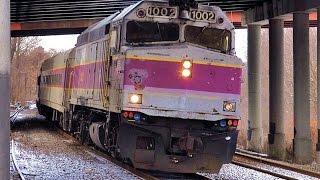 Boston MBTA Commuter Trains [upl. by Areehs]