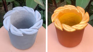 unique and simple cement planter [upl. by Cal816]