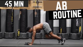 45 MIN  SIX PACK AB Workout  BODYWEIGHT WORKOUT HOME WORKOUT [upl. by Iliak]