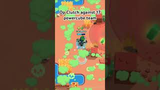 Op Clutch Against 17 powercube team in trio showdowSpongeBob brawlstars Blowthisup clutch mico [upl. by Klemperer]