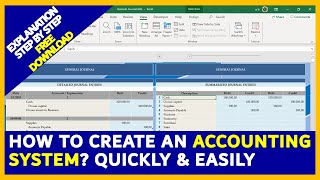 How to create an Accounting System IN EXCEL 🎁FREE DOWNLOAD🎁  GUARANTEED  PART 12 [upl. by Hgeilhsa]