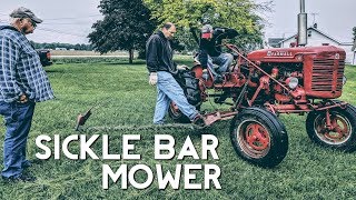 Farmall Super A with Sickle Mower  Installing for the First Time [upl. by Ardnas]