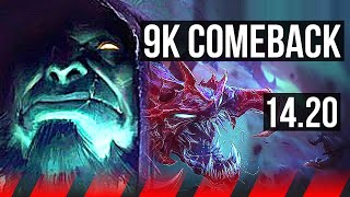 YORICK vs CHOGATH TOP  9k comeback 51k DMG 6 solo kills  EUW Diamond  1420 [upl. by Beverlee978]