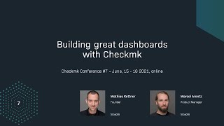 checkmk conference 7 Tech Session  Building great dashboards with Checkmk [upl. by Raoul]