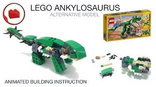 Lego dinosaur Ankylosaurus  CREATOR 31058 alternative build instructions [upl. by Azenav]