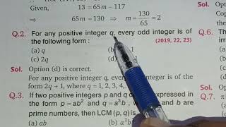 FOR ANY POSITIVE INTEGER Q EVERY ODD INTEGER IS OF THE FOLLOWING FORM FIND THE LCM PF AB² AND A³B [upl. by Bailie]