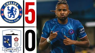 ⚪🔵 CHELSEA vs BARROW AFC 50 HIGHLIGHTS  Christopher Nkunku hatrick GOAL [upl. by Byron375]