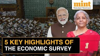 Budget 2024 Economic Survey Explained In 5 Minutes  Key Highlights Of Economic Survey [upl. by Avon848]