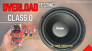 12quot Subwoofer ⚠️OverloadTesting With MV Collection 400w Class D Amplifier🔥 [upl. by Hadeis]