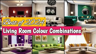 Best Colour Combinations for Living Room 2024🌟❤️  Modern living room paint color ideas 🌈 [upl. by Pepin]