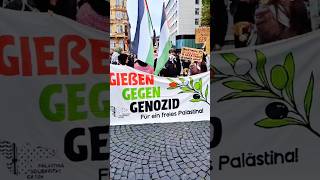 Demo in Frankfurt 071024 Giesen gegen Genozid für ein freies Palästina 🇵🇸shortstrandingmaa [upl. by Cilo]