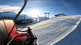 Conditions Enneigement 1 février à Saint Gervais Mont Blanc 4K [upl. by Elene]