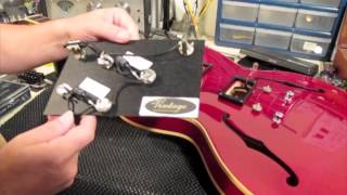 Gibson 335 Lollar Install Part 1 [upl. by Ez]