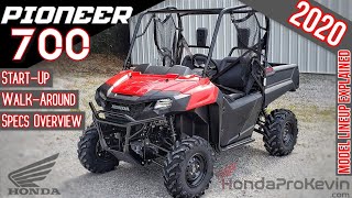 2020 Honda Pioneer 700 Review of Specs  WalkAround  Base Model SxS  UTV SXS700M2 [upl. by Anihcak]