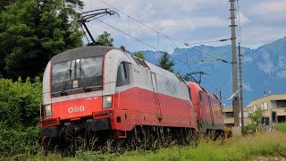 Bahnverkehr in Altenstadt mit vielen Werbeloks und Planverkehr [upl. by Marybelle]