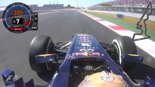 F1 2012 Onboard lap United States Vettel [upl. by Chuch]