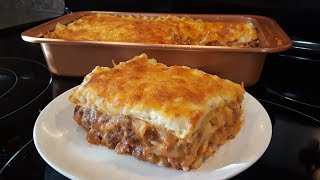 Lasaña de Carne y Queso En Salsa Bechamel Riquísima y fácil Mis Recetas Deliciosas lasañadecarne [upl. by Felice]