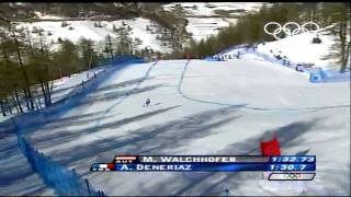 Antoine Deneriaz  Skiing  Mens Alpine Downhill  Turin 2006 Winter Olympic Games [upl. by Ibok]