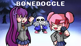 FNF Natsuki and Yuri Sing bonedoggle █ Friday Night Funkin – mods █ [upl. by Llerahs]