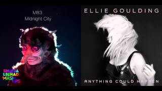 M83 vs Ellie Goulding  Anything Could Happen At Midnight [upl. by Ahsimit]