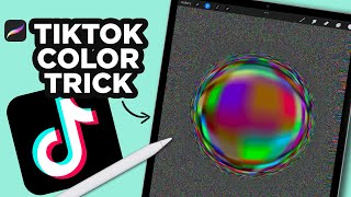 How to do a TIKTOK Color Picking Trick in PROCREATE Shorts [upl. by Ardiekal254]