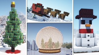 Minecraft 25 Christmas Build Ideas [upl. by Stalk]