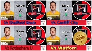 🧤 Asmir Begovic Save D wins February Save of the Month I AFC Bournemouth I AFCB EFL [upl. by Mussman]