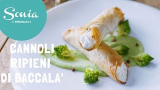 Cannoli croccanti ripieni di baccalà mantecato e caprino [upl. by Merell]