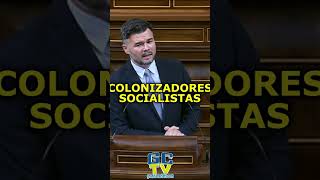 quotMás colonizadores que socialistasquot Gabriel Rufián pp psoe vox sumar podemos [upl. by Kamp276]