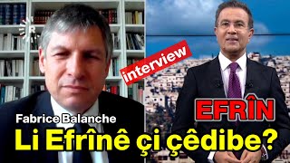 Fabrice Balanche Li Efrînê çi çêdibe هناك تطهير عرقي في عفرين [upl. by Anirac589]