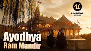 Ram Mandir Ayodhya in Unreal Engine 53 [upl. by Alver]