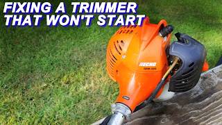 Fixing A Trimmer That Wont Start [upl. by Reinertson]