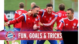 Fun Goals amp Tricks at FC Bayern Training [upl. by Astri]