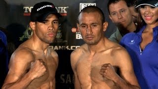 Showtime Boxing  Weigh In Juan Manuel Lopez Orlando Salido Bernabe Concepcion Mikey Garcia [upl. by Enawyd]