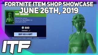 Fortnite Item Shop NEW TOY SOLDIER SKIN SET June 26th 2019 Fortnite Battle Royale [upl. by Sualkcin]