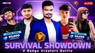 😲FREE FIRE PVS ESPORTS LIVE IN TAMIL  SURVIVAL SHOWDOWN CREATORS BATTLE DAY 2 [upl. by Lleumas]