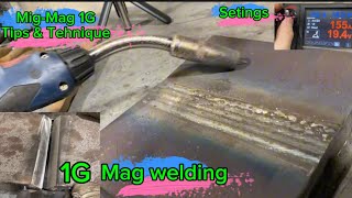 not everyone Know about this simple 1g mig mag weldingmultilayer open root mig welding [upl. by Thanh]